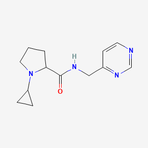 1-cyclopropyl-N-(pyrimidin-4-ylmethyl)pyrrolidine-2-carboxamide