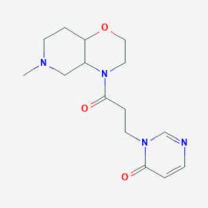 3-[3-(6-methyl-3,4a,5,7,8,8a-hexahydro-2H-pyrido[4,3-b][1,4]oxazin-4-yl)-3-oxopropyl]pyrimidin-4-one