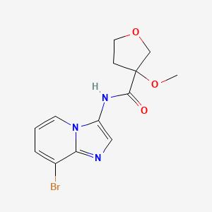 N-(8-bromoimidazo[1,2-a]pyridin-3-yl)-3-methoxyoxolane-3-carboxamide