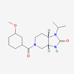 (3aR,7aS)-5-(3-methoxycyclohexanecarbonyl)-1-propan-2-yl-3,3a,4,6,7,7a-hexahydroimidazo[4,5-c]pyridin-2-one