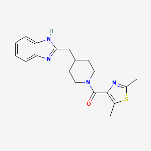 [4-(1H-benzimidazol-2-ylmethyl)piperidin-1-yl]-(2,5-dimethyl-1,3-thiazol-4-yl)methanone