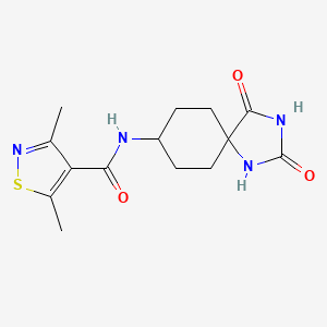 N-(2,4-dioxo-1,3-diazaspiro[4.5]decan-8-yl)-3,5-dimethyl-1,2-thiazole-4-carboxamide