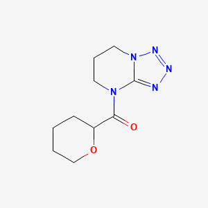 6,7-dihydro-5H-tetrazolo[1,5-a]pyrimidin-4-yl(oxan-2-yl)methanone