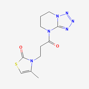 3-[3-(6,7-dihydro-5H-tetrazolo[1,5-a]pyrimidin-4-yl)-3-oxopropyl]-4-methyl-1,3-thiazol-2-one