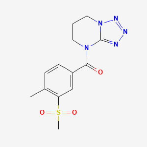 6,7-dihydro-5H-tetrazolo[1,5-a]pyrimidin-4-yl-(4-methyl-3-methylsulfonylphenyl)methanone