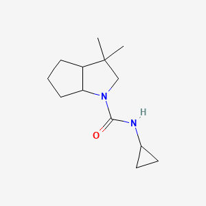 N-cyclopropyl-3,3-dimethyl-2,3a,4,5,6,6a-hexahydrocyclopenta[b]pyrrole-1-carboxamide