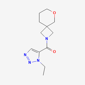 (3-Ethyltriazol-4-yl)-(6-oxa-2-azaspiro[3.5]nonan-2-yl)methanone