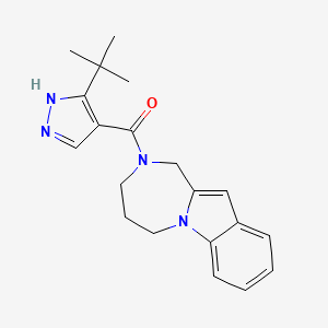 (5-tert-butyl-1H-pyrazol-4-yl)-(1,3,4,5-tetrahydro-[1,4]diazepino[1,2-a]indol-2-yl)methanone