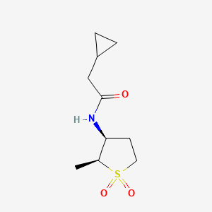 2-cyclopropyl-N-[(2S,3S)-2-methyl-1,1-dioxothiolan-3-yl]acetamide