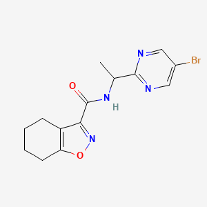 N-[1-(5-bromopyrimidin-2-yl)ethyl]-4,5,6,7-tetrahydro-1,2-benzoxazole-3-carboxamide