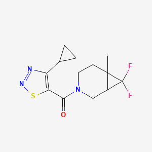 (4-Cyclopropylthiadiazol-5-yl)-(7,7-difluoro-6-methyl-3-azabicyclo[4.1.0]heptan-3-yl)methanone