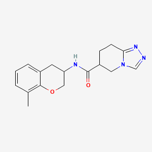 N-(8-methyl-3,4-dihydro-2H-chromen-3-yl)-5,6,7,8-tetrahydro-[1,2,4]triazolo[4,3-a]pyridine-6-carboxamide