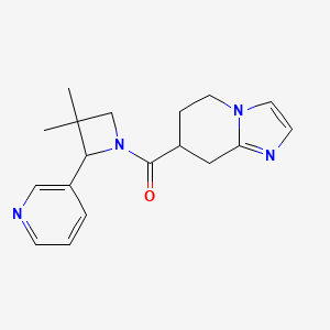 (3,3-Dimethyl-2-pyridin-3-ylazetidin-1-yl)-(5,6,7,8-tetrahydroimidazo[1,2-a]pyridin-7-yl)methanone