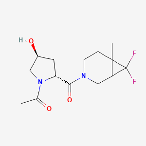 1-[(2R,4S)-2-(7,7-difluoro-6-methyl-3-azabicyclo[4.1.0]heptane-3-carbonyl)-4-hydroxypyrrolidin-1-yl]ethanone