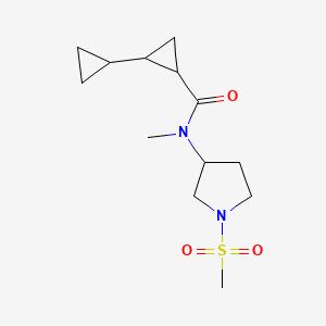 2-cyclopropyl-N-methyl-N-(1-methylsulfonylpyrrolidin-3-yl)cyclopropane-1-carboxamide