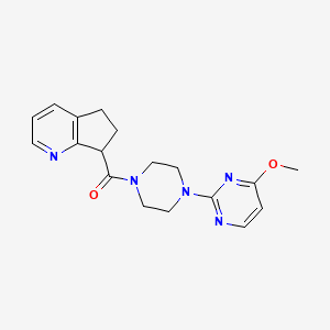 6,7-dihydro-5H-cyclopenta[b]pyridin-7-yl-[4-(4-methoxypyrimidin-2-yl)piperazin-1-yl]methanone