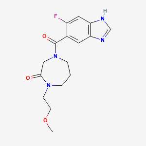 4-(6-fluoro-1H-benzimidazole-5-carbonyl)-1-(2-methoxyethyl)-1,4-diazepan-2-one