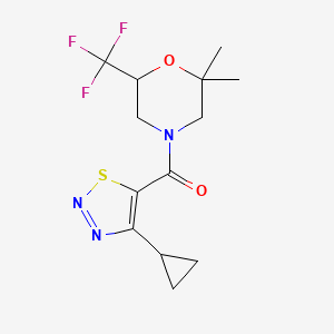 (4-Cyclopropylthiadiazol-5-yl)-[2,2-dimethyl-6-(trifluoromethyl)morpholin-4-yl]methanone