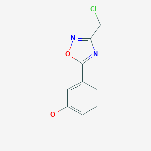 molecular formula C10H9ClN2O2 B067951 3-(Chloromethyl)-5-(3-methoxyphenyl)-1,2,4-oxadiazole CAS No. 175205-62-6