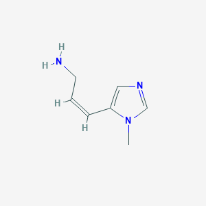 molecular formula C7H11N3 B067958 (Z)-3-(1-Methyl-1H-imidazol-5-yl)prop-2-en-1-amine CAS No. 192197-51-6