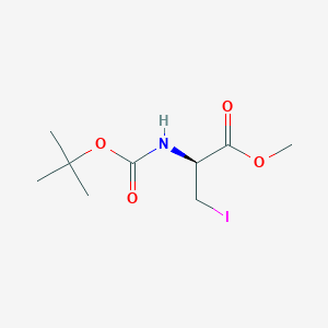 molecular formula C9H16INO4 B067960 Boc-3-iodo-D-alanine methyl ester CAS No. 170848-34-7