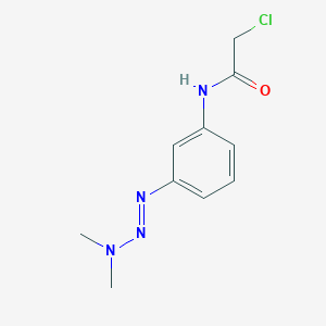molecular formula C10H13ClN4O B067974 N-(3-(3,3-Dimethyltriazeno)phenyl)chloroacetamide CAS No. 174752-85-3