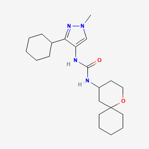 1-(3-Cyclohexyl-1-methylpyrazol-4-yl)-3-(1-oxaspiro[5.5]undecan-4-yl)urea