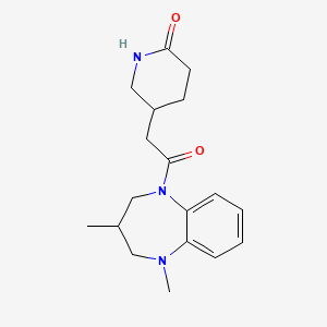 5-[2-(1,3-dimethyl-3,4-dihydro-2H-1,5-benzodiazepin-5-yl)-2-oxoethyl]piperidin-2-one