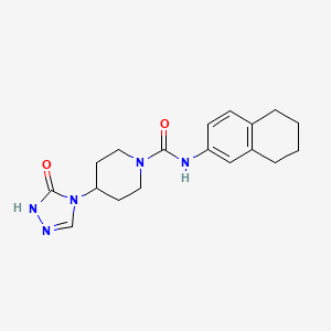 4-(5-oxo-1H-1,2,4-triazol-4-yl)-N-(5,6,7,8-tetrahydronaphthalen-2-yl)piperidine-1-carboxamide