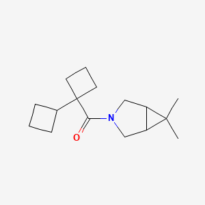 (1-Cyclobutylcyclobutyl)-(6,6-dimethyl-3-azabicyclo[3.1.0]hexan-3-yl)methanone