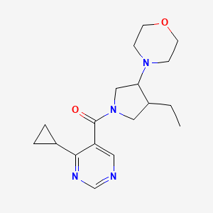 (4-Cyclopropylpyrimidin-5-yl)-(3-ethyl-4-morpholin-4-ylpyrrolidin-1-yl)methanone