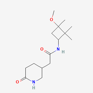 N-(3-methoxy-2,2,3-trimethylcyclobutyl)-2-(6-oxopiperidin-3-yl)acetamide