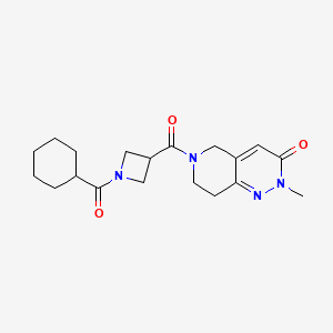 6-[1-(cyclohexanecarbonyl)azetidine-3-carbonyl]-2-methyl-7,8-dihydro-5H-pyrido[4,3-c]pyridazin-3-one