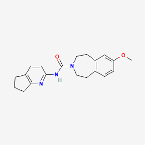 N-(6,7-dihydro-5H-cyclopenta[b]pyridin-2-yl)-7-methoxy-1,2,4,5-tetrahydro-3-benzazepine-3-carboxamide