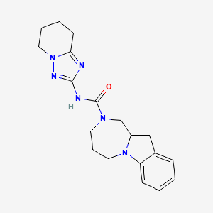 N-(5,6,7,8-tetrahydro-[1,2,4]triazolo[1,5-a]pyridin-2-yl)-1,3,4,5,11,11a-hexahydro-[1,4]diazepino[1,2-a]indole-2-carboxamide