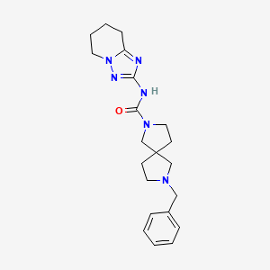 7-benzyl-N-(5,6,7,8-tetrahydro-[1,2,4]triazolo[1,5-a]pyridin-2-yl)-2,7-diazaspiro[4.4]nonane-2-carboxamide