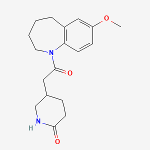 5-[2-(7-Methoxy-2,3,4,5-tetrahydro-1-benzazepin-1-yl)-2-oxoethyl]piperidin-2-one