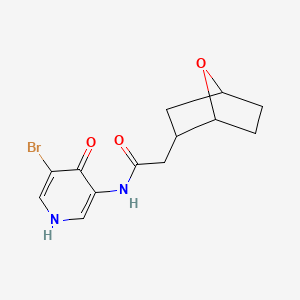 N-(5-bromo-4-oxo-1H-pyridin-3-yl)-2-(7-oxabicyclo[2.2.1]heptan-2-yl)acetamide