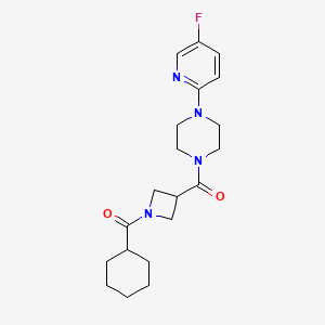 Cyclohexyl-[3-[4-(5-fluoropyridin-2-yl)piperazine-1-carbonyl]azetidin-1-yl]methanone