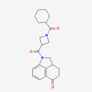 1-[1-(Cyclohexanecarbonyl)azetidine-3-carbonyl]-2,2a,3,4-tetrahydrobenzo[cd]indol-5-one