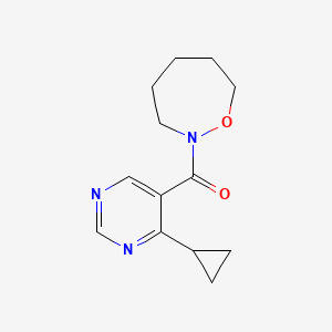 (4-Cyclopropylpyrimidin-5-yl)-(oxazepan-2-yl)methanone