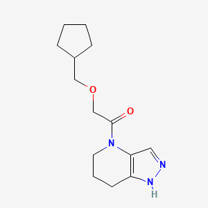 2-(Cyclopentylmethoxy)-1-(1,5,6,7-tetrahydropyrazolo[4,3-b]pyridin-4-yl)ethanone