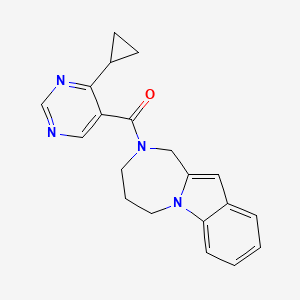 (4-Cyclopropylpyrimidin-5-yl)-(1,3,4,5-tetrahydro-[1,4]diazepino[1,2-a]indol-2-yl)methanone