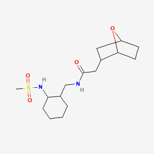 N-[[2-(methanesulfonamido)cyclohexyl]methyl]-2-(7-oxabicyclo[2.2.1]heptan-2-yl)acetamide