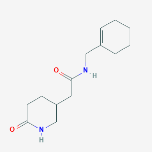 N-(cyclohexen-1-ylmethyl)-2-(6-oxopiperidin-3-yl)acetamide