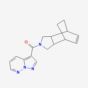 4-Azatricyclo[5.2.2.02,6]undec-8-en-4-yl(pyrazolo[1,5-b]pyridazin-3-yl)methanone