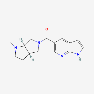 [(3aR,6aR)-1-methyl-2,3,3a,4,6,6a-hexahydropyrrolo[2,3-c]pyrrol-5-yl]-(1H-pyrrolo[2,3-b]pyridin-5-yl)methanone