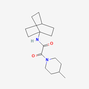 N-(1-bicyclo[2.2.2]octanyl)-2-(4-methylpiperidin-1-yl)-2-oxoacetamide