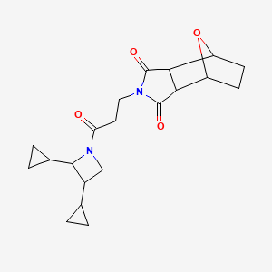 2-[3-(2,3-Dicyclopropylazetidin-1-yl)-3-oxopropyl]-3a,4,5,6,7,7a-hexahydro-4,7-epoxyisoindole-1,3-dione