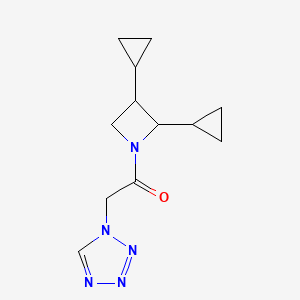 1-(2,3-Dicyclopropylazetidin-1-yl)-2-(tetrazol-1-yl)ethanone